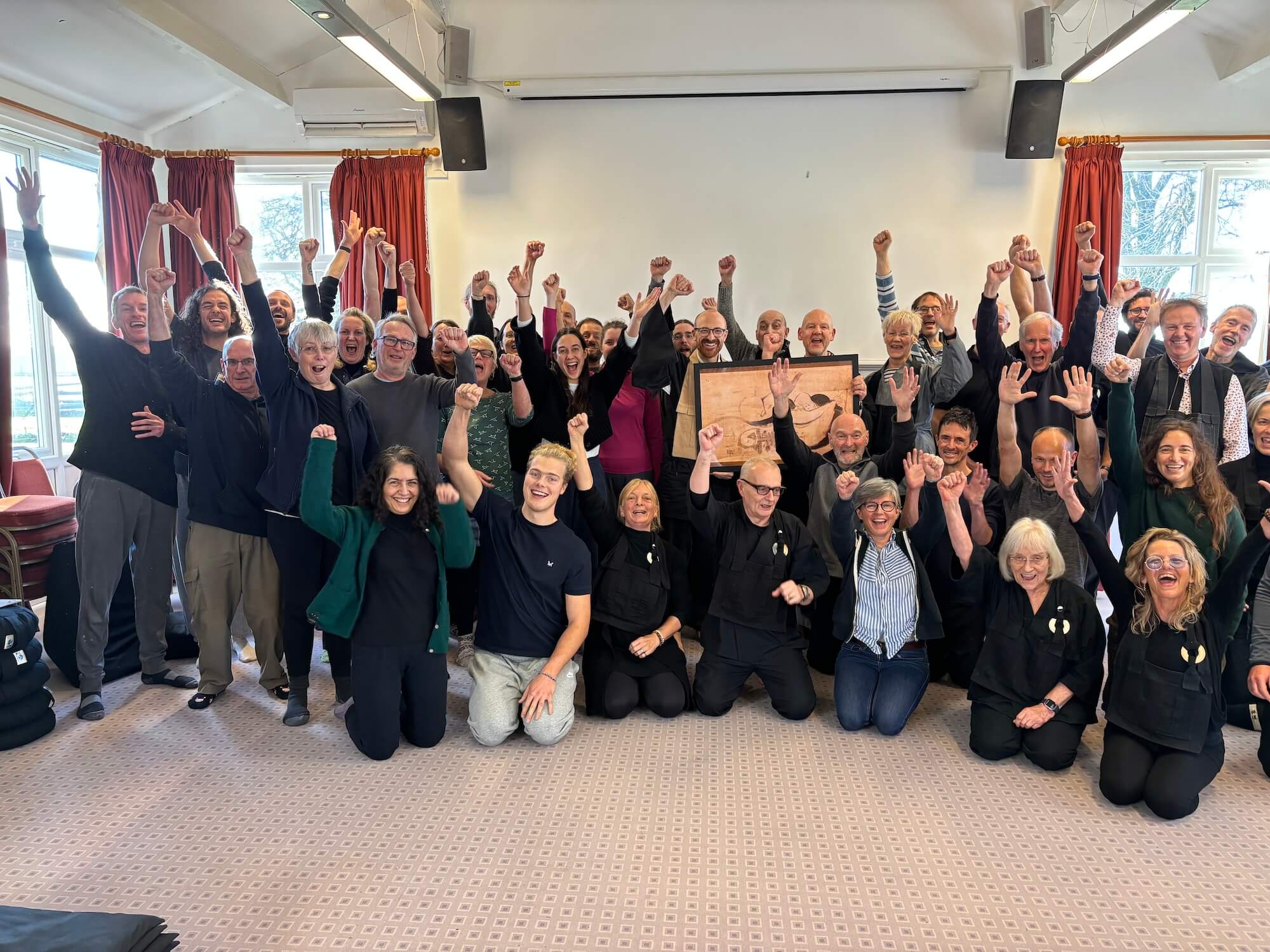 Sesshin retreat group